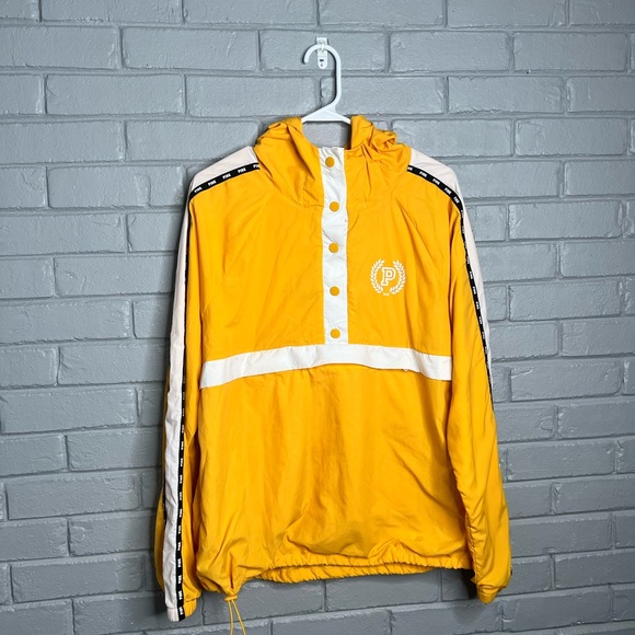 PINK Victoria’s Secret Yellow Windbreaker - Picture 1 of 12